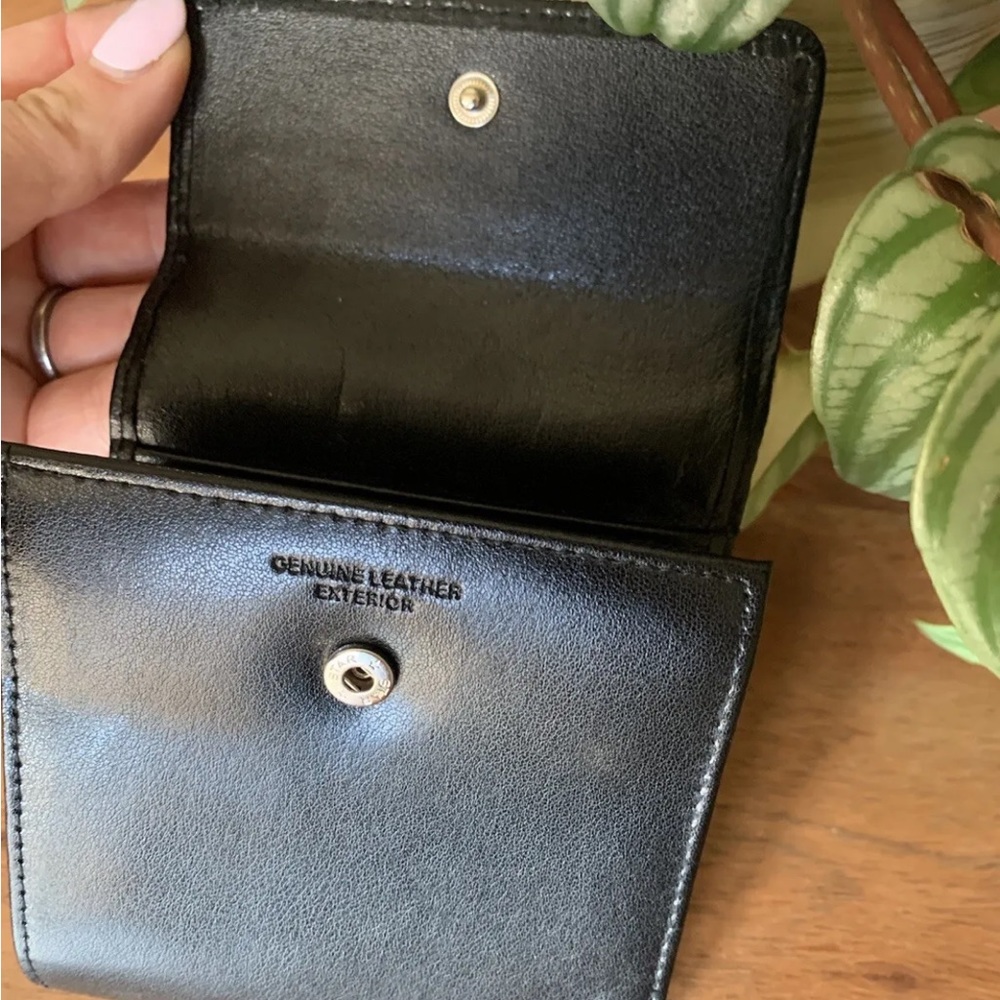 Buxton Leather Minimizer Wallet & Coin Purse Genuine Black Leather - Picture 3 of 10